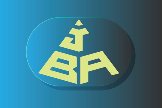 JBA, BA, logos. Abstract initial monogram letter alphabet logo design