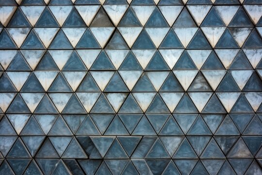 triangular patterns on a pyramid