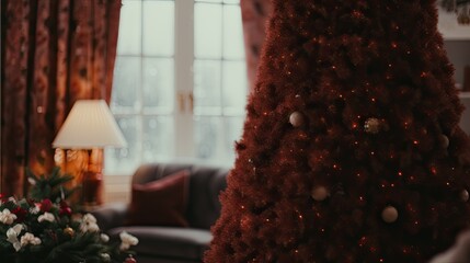 christmas tree in the room