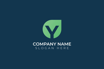 template logo Y letter company vector