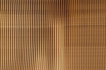 close-up of corrugated cardboard