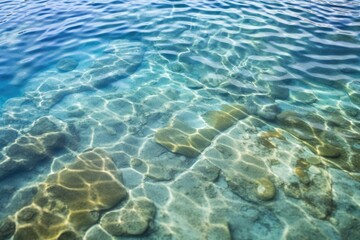 Fototapeta na wymiar ripples on hot spring water surface