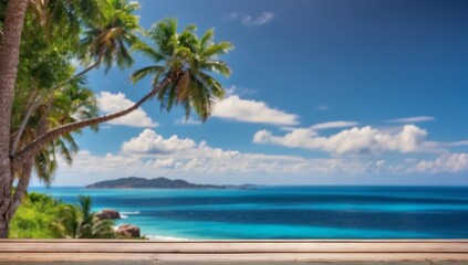 Wooden table on the background