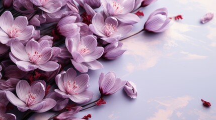 Fototapeta premium Purple Crocus Flowers Spring High Quality, HD, Background Wallpaper, Desktop Wallpaper