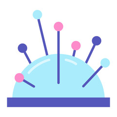Pin Cushion Icon. Art and Crafts Symbol 