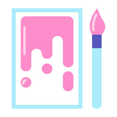 paint icon. paint brush icon