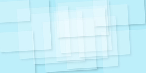 Abstract Paper square gradient background,light and shadow. Modern design with Realistic group of blank blue picture frame templates set on white background.Template for branding business.