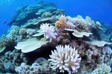 Naklejka na ściany i meble diverse set of bleached corals