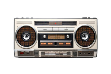 Cassette Player Isolated on Transparent Background. Ai