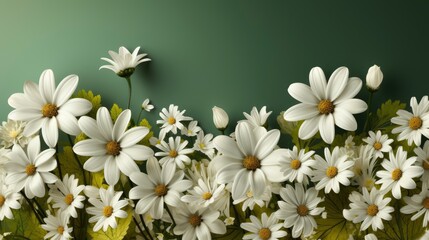 Spring Grass Daisy Wildflowers Isolated Clipping, HD, Background Wallpaper, Desktop Wallpaper