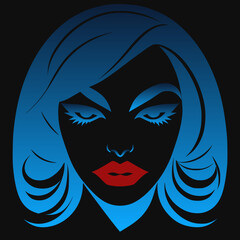 portrait of a girl with a mask