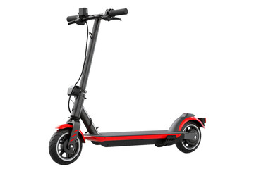 Electric Scooter Isolated on Transparent Background. Ai
