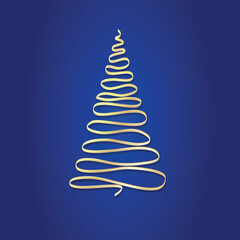 Abstract christmas tree, vector