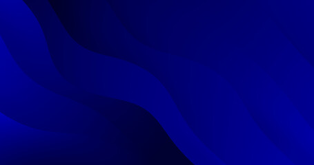 Elegant navy blue wavy dynamic pattern. Curved creative layout illustration. Christmas festive creative night background. 3d waves banner. Dynamic business backdrop. Light electric royal blue color ©  Khadzhyohlo Mykola