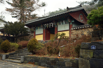 Fototapeta na wymiar Temple of Cheongnyongsa, South Korea