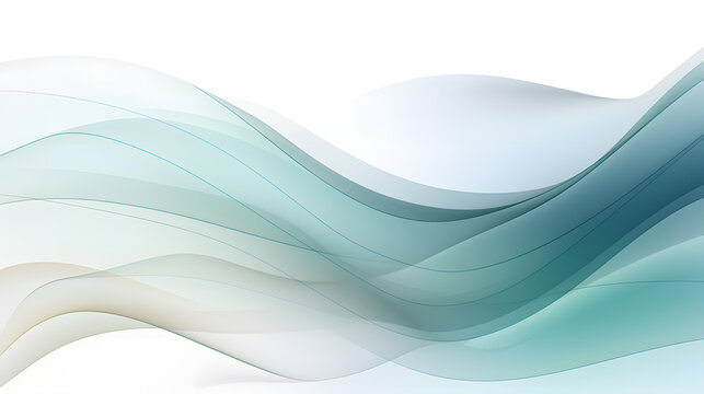 inconspicuous header with elegant abstract waves illustration with dark gray, teal blue and light slate gray color. Genertaive Ai © Pessoadess