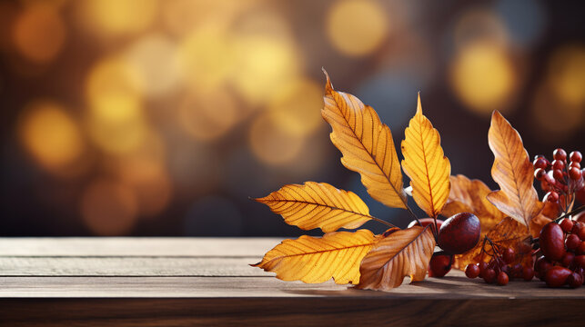 autumn leaves HD 8K wallpaper Stock Photographic Image