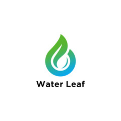 Drop and Leaf Logo Symbol Simple Nature Logo