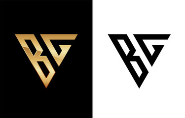Triangle Letter B Logo Design