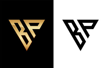 Triangle Letter BP Logo Design