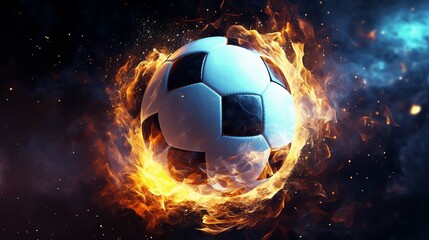 soccer ball in action