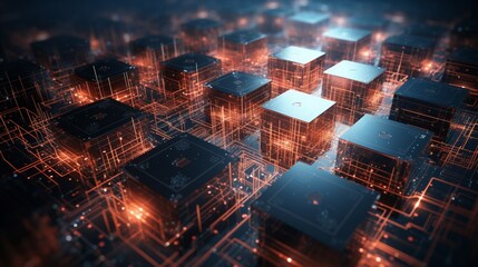 Fototapeta premium Scalability and clustering: Harnessing the power of multiple CPUs.
