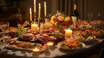 A beautifully arranged table