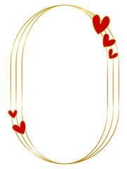 Valentine frame, Valentine Heart frame, Heart frame, Love frame, Golden frames, Romantic frames, Wedding Frames, Valentine's Day, Decorative frame , png transparent background illustration