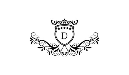 Obraz premium illustration of a skull with a crown logo d