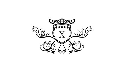 Luxury Crown Card Logo X
