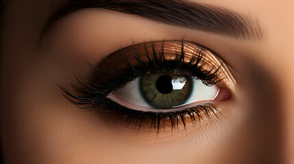 Fototapeta premium Woman's eye with makeup