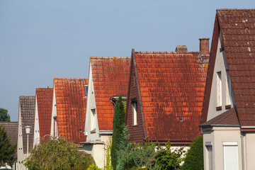 Einfamilienhäuser, Wohngebäude, Elsfleth, Wesermarsch, Niedersachsen, Deutschland