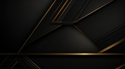 Black and gold background for business presentation
