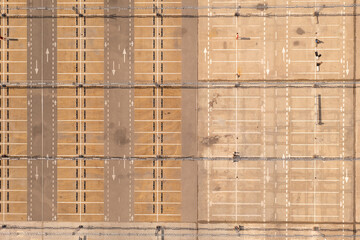 Drone photography of empty parking lot