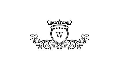 Luxury Crown Card Logo W