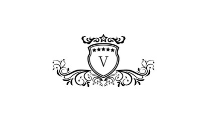 Luxury Crown Card Logo V