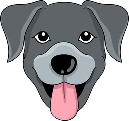 icon of a black dong's head