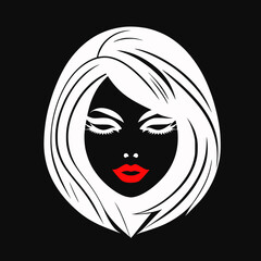 black and white portrait of a girl