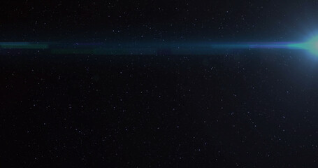 Image of a lens flares over a space-like background