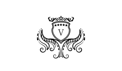 Luxury Alphabet Logo V