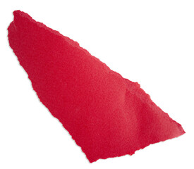 morceau de papier rouge sur fond transparent, PNG