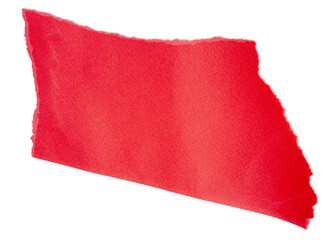morceau de feuille de papier rouge sur fond transparent, PNG - obrazy, fototapety, plakaty
