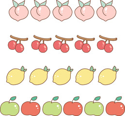 과일 채소 아이콘