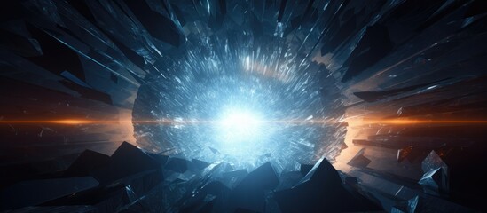 Inner core Crystal abstract Copy space image Place for adding text or design