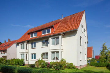 Modernes Wohnhaus, Elsfleth, Wesermarsch, Niedersachsen, Deutschland