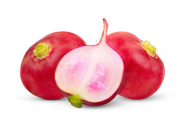 Red radish isolated on transparent png