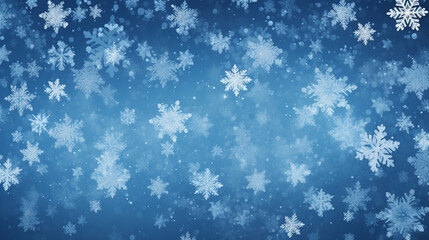 Snowflakes blur winter background - obrazy, fototapety, plakaty