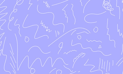 hand drawn scribble seamless pattern background