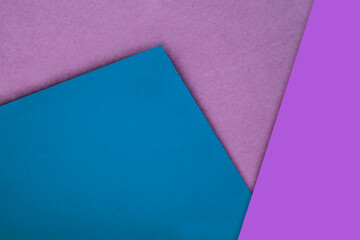 abstract background of colored paper, geometric shapes, blue and purple 
