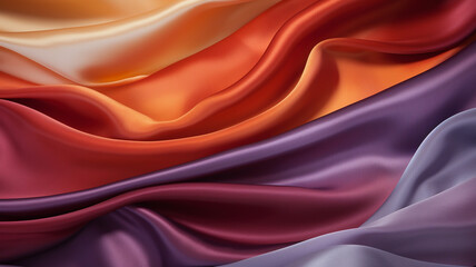 Obraz premium Colored silk drapery fabric background